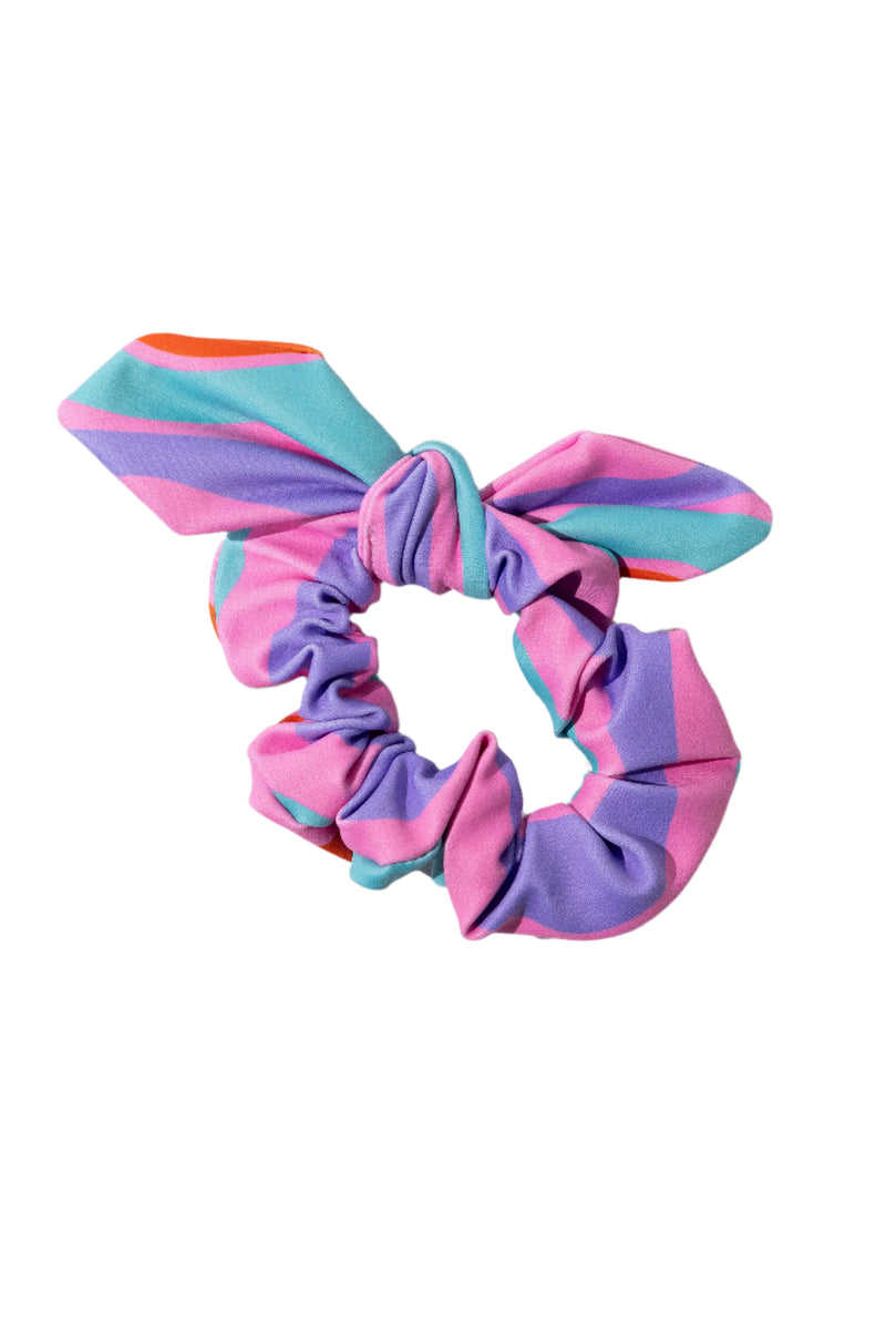 Whimsical Waves Scrunchie Bow