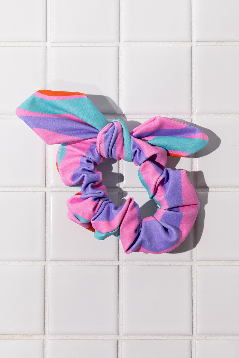 Whimsical Waves Scrunchie Bow