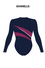 PCYC WA- Womens Long Sleeve Comp Leotard - Centre Colour