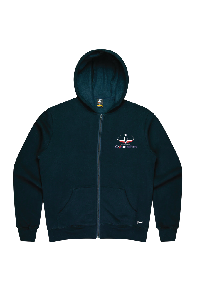 Gladstone Gymnastics-  Navy Zip Hoodie