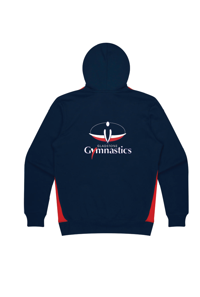 Gladstone Gymnastics- Navy/Red Popover Hoodie