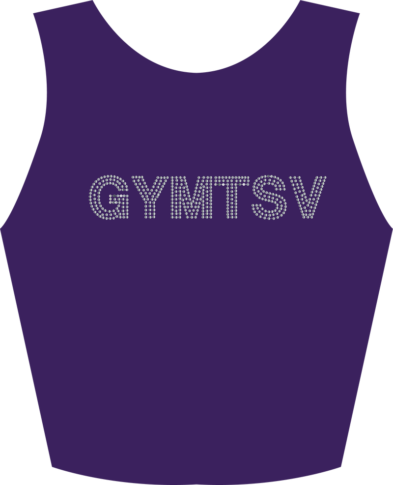 Gymnastics Townsville Eggplant Mystique Crop Top