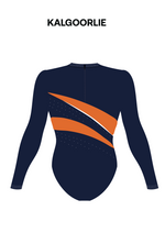 PCYC WA- Womens Long Sleeve Comp Leotard - Centre Colour