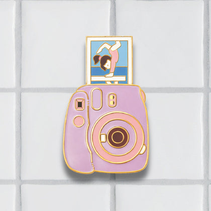 My Happy Place Polaroid Pin