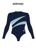 PCYC WA- Womens Long Sleeve Comp Leotard - Centre Colour