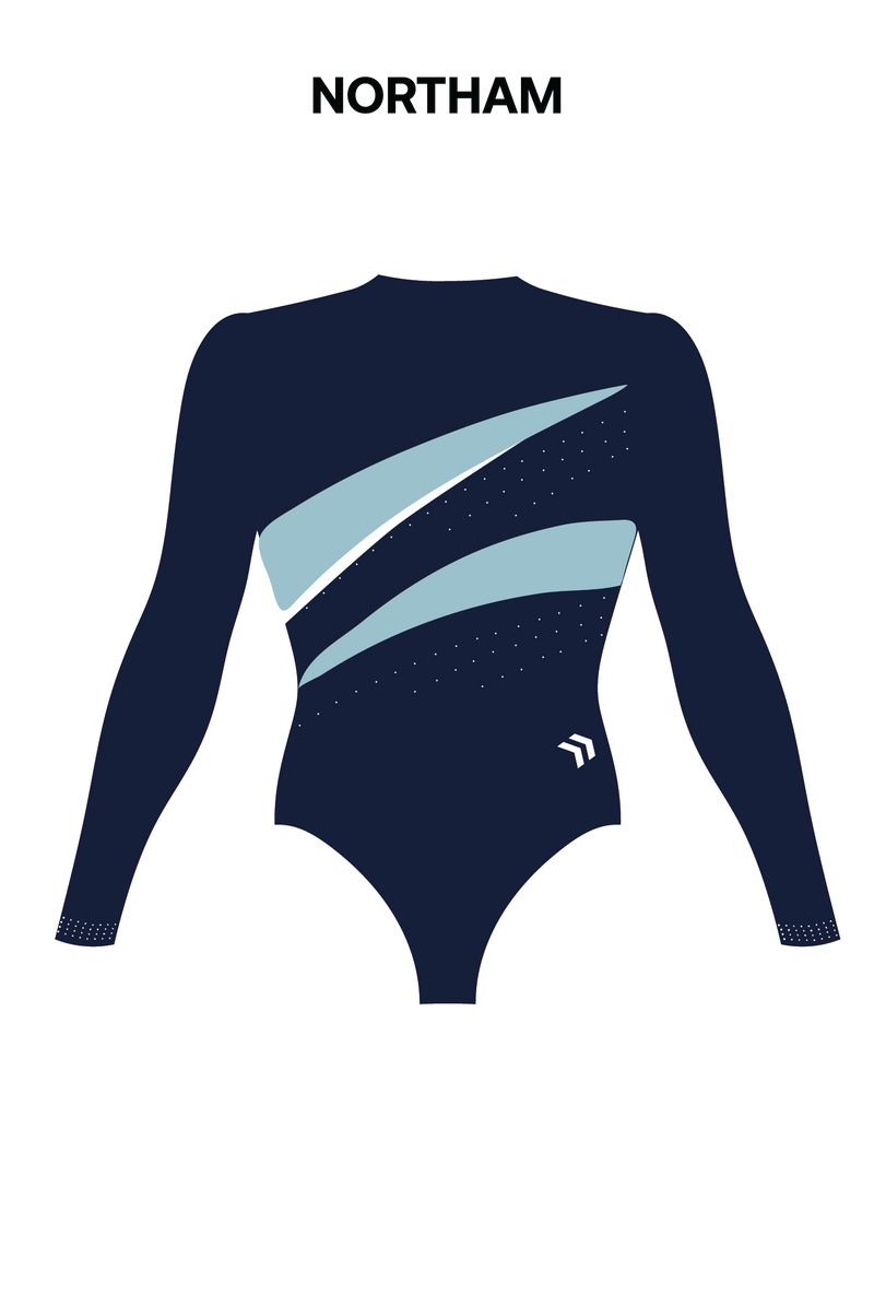 PCYC WA- Womens Long Sleeve Comp Leotard - Centre Colour