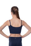 Navy Longline Crop Top