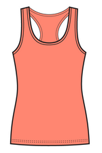 Girls & Ladies Action Back Gym Singlet - Orange