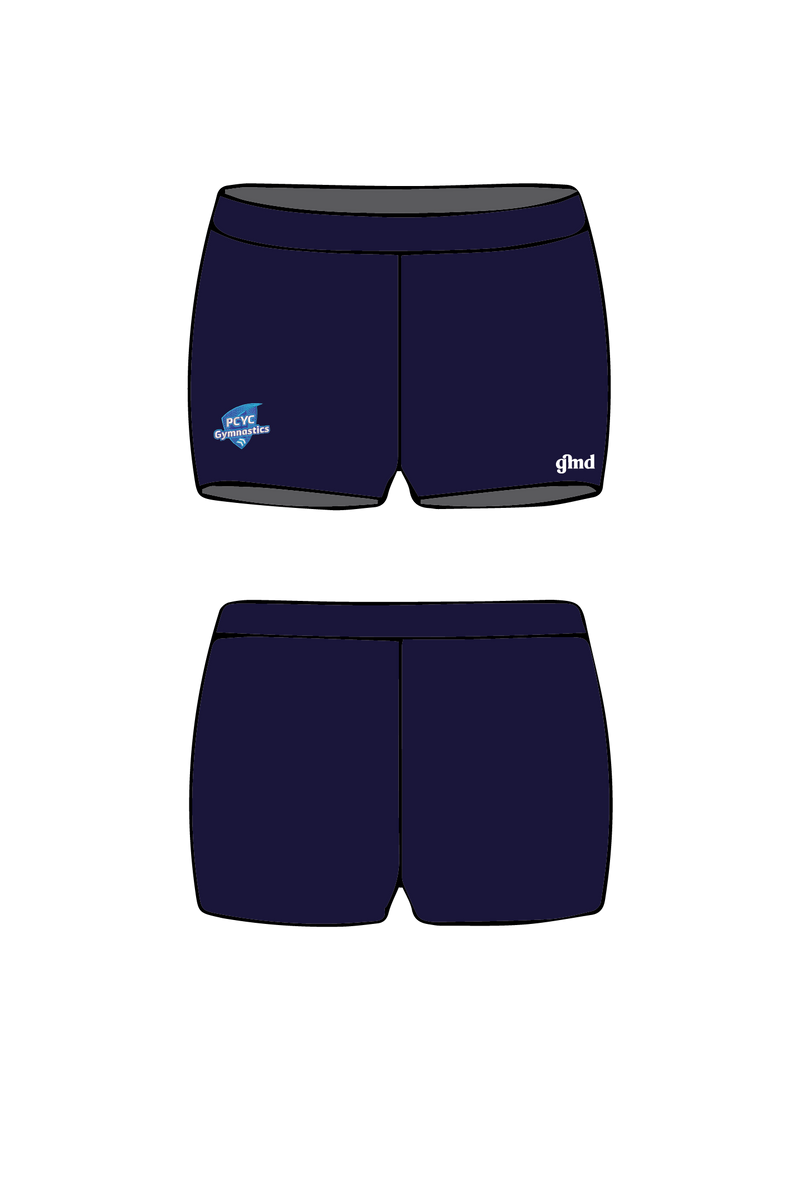 PCYC WA- Womens Navy Gym Shorts