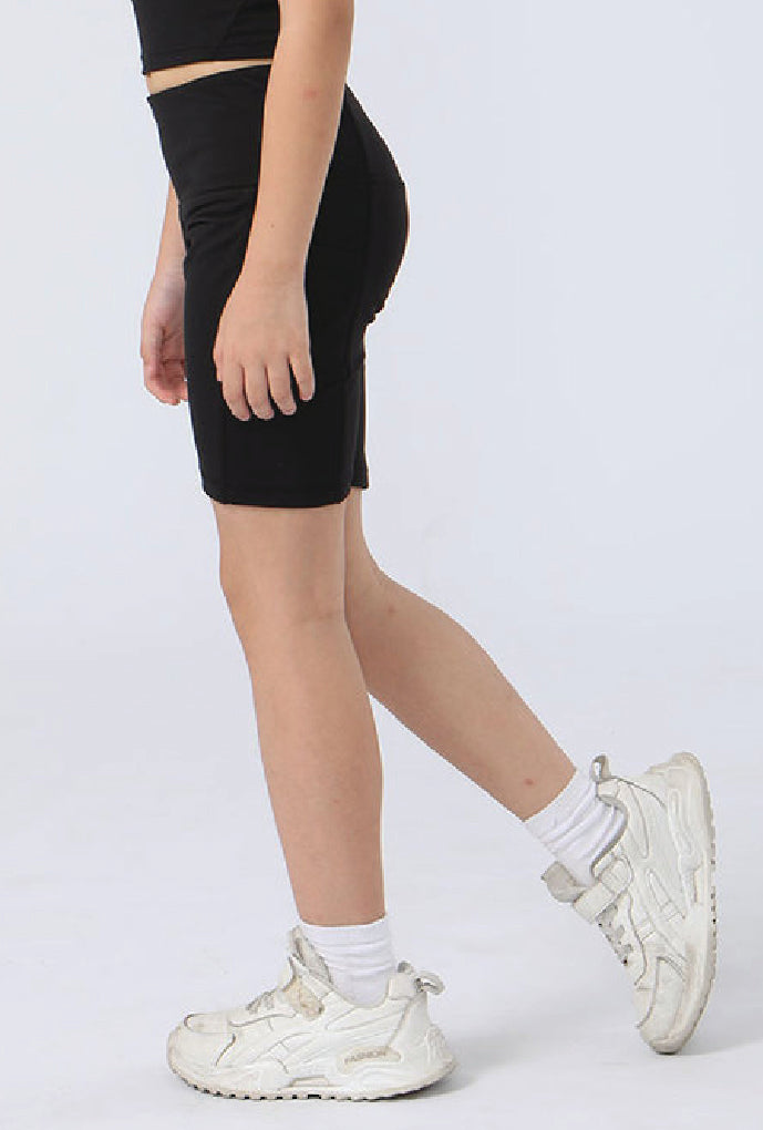 Praise Dance Company- Black Ref length Shorts