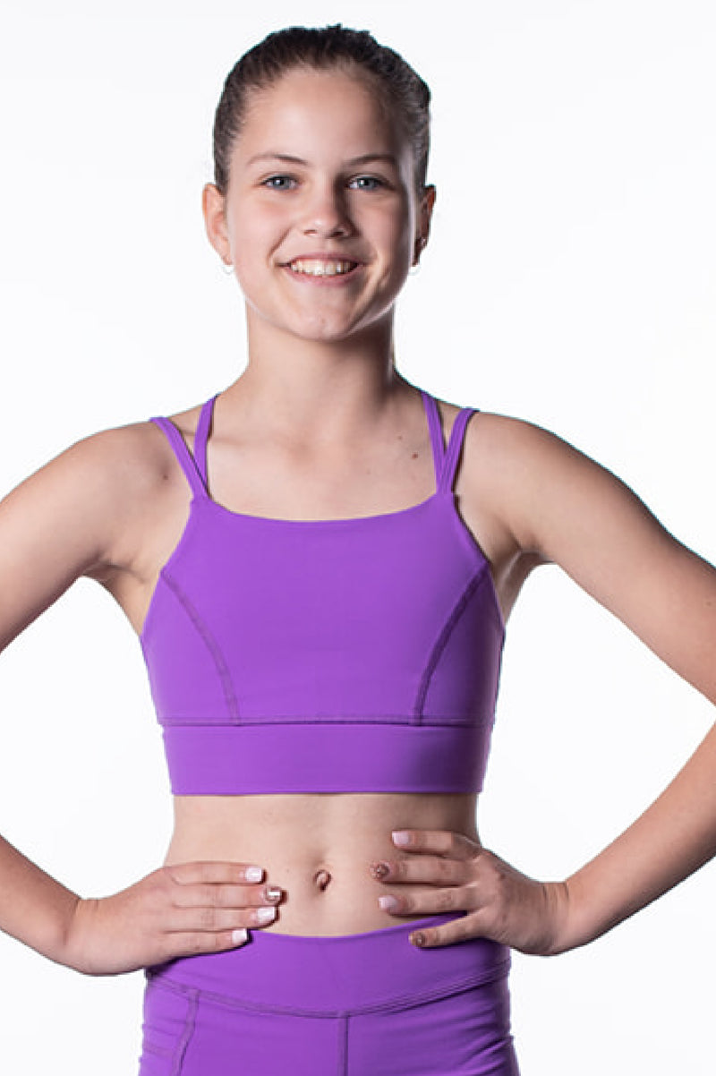 Luxe Highline Crop Purple