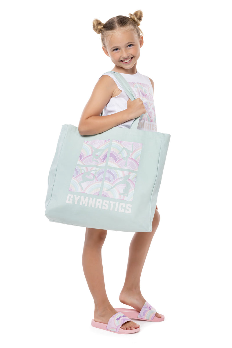 Rainbow Gymnast Tote Bag