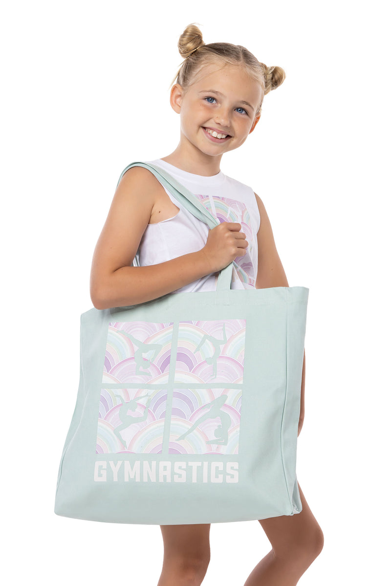 Rainbow Gymnast Tote Bag