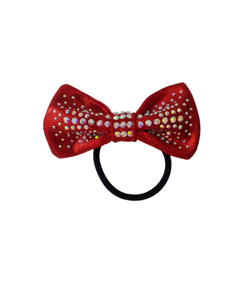 Red Mystique Crystal Hair Bow