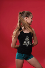 Luxe Gymnastics Sequin Singlet- Xmas Tree