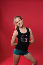 Luxe Gymnastics Sequin Singlet- Pink G