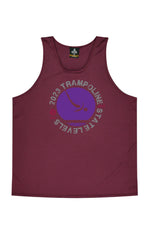 2023 Gym QLD Trampoline State Levels - Maroon Unisex Singlet