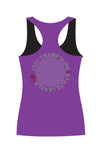 2023 Gym QLD Trampoline State Levels -  Purple Fitted Singlet