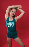 .2023 Gymfest -Teal Fitted Singlet