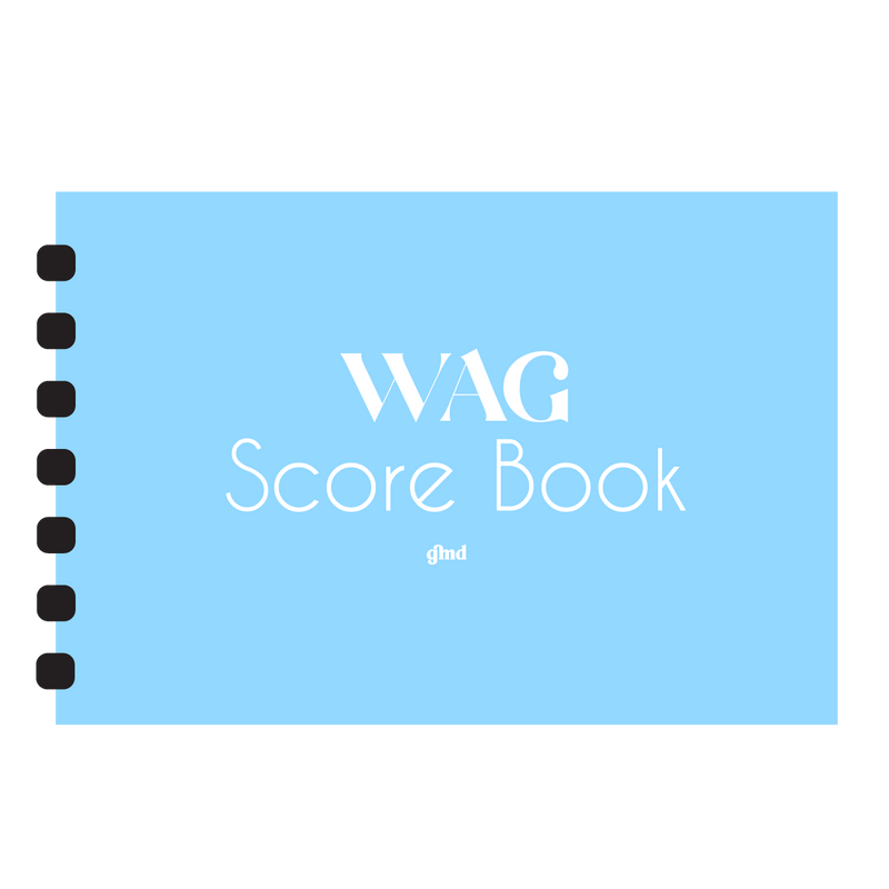 WAG Skye Blue Score Book