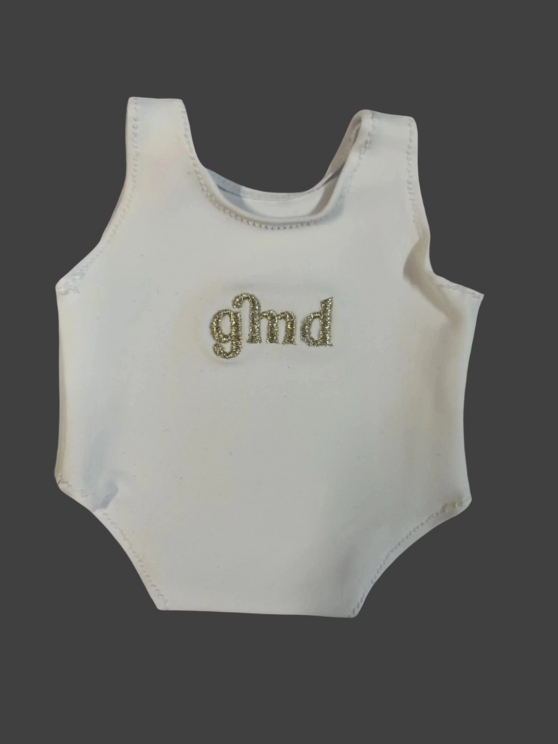White Lycra Teddy Leotard