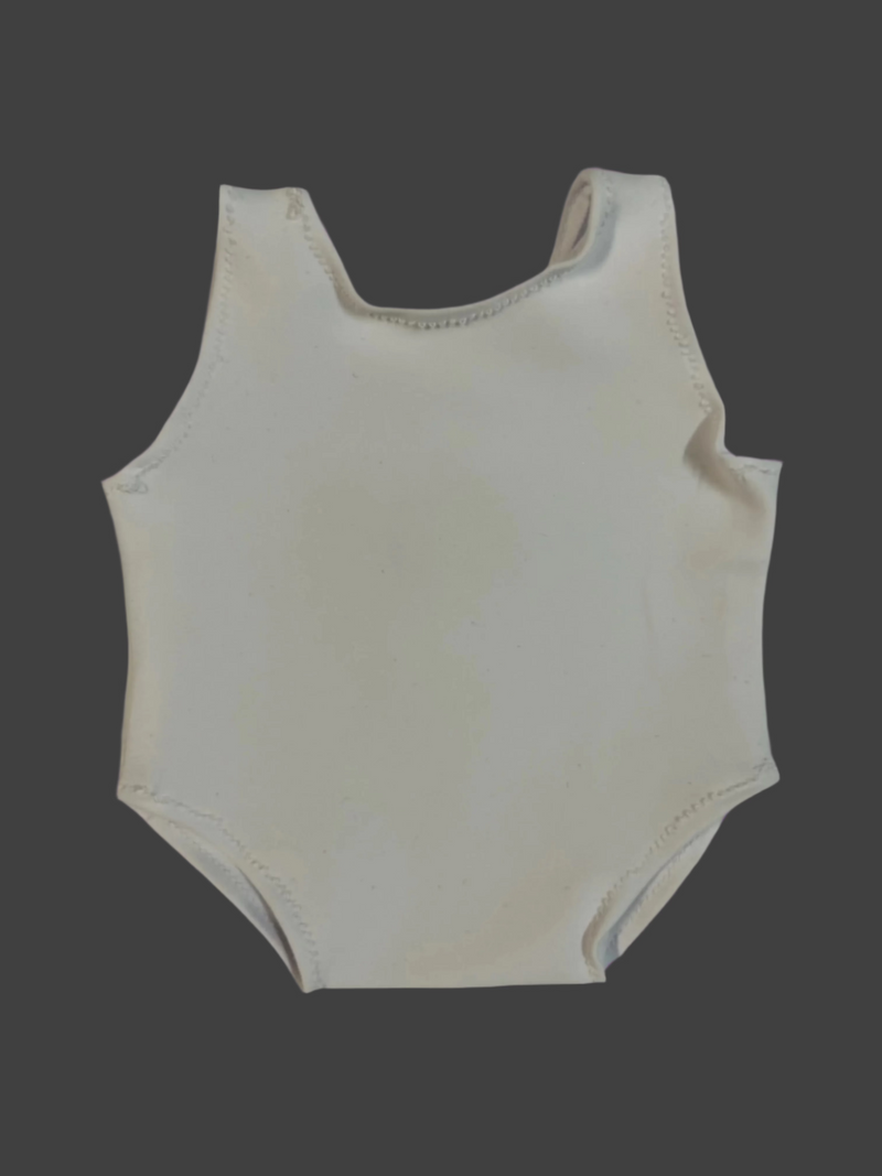 White Lycra Teddy Leotard