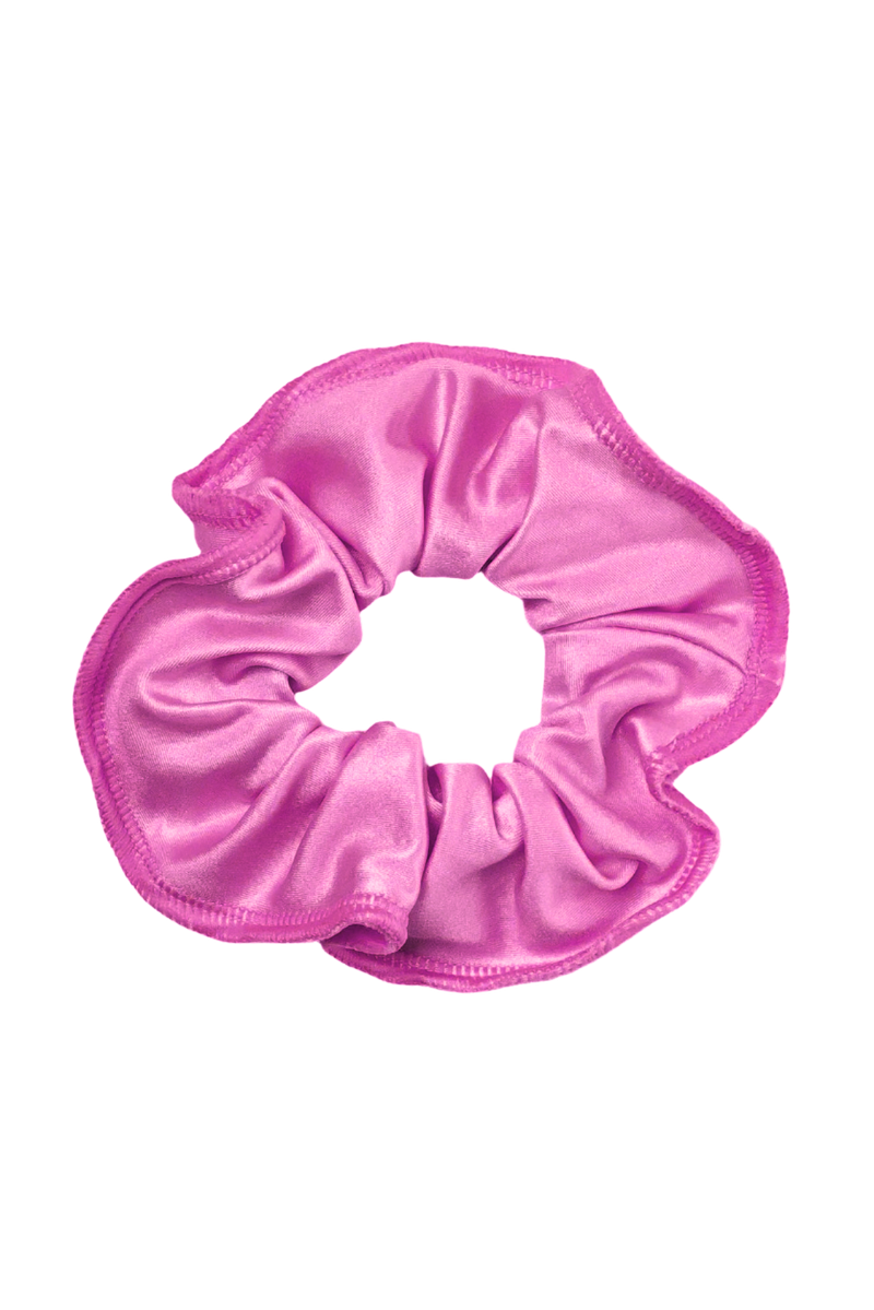 Rose Metallic Lycra Scrunchie