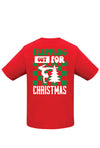 Flipping Out for Christmas T shirt - Red