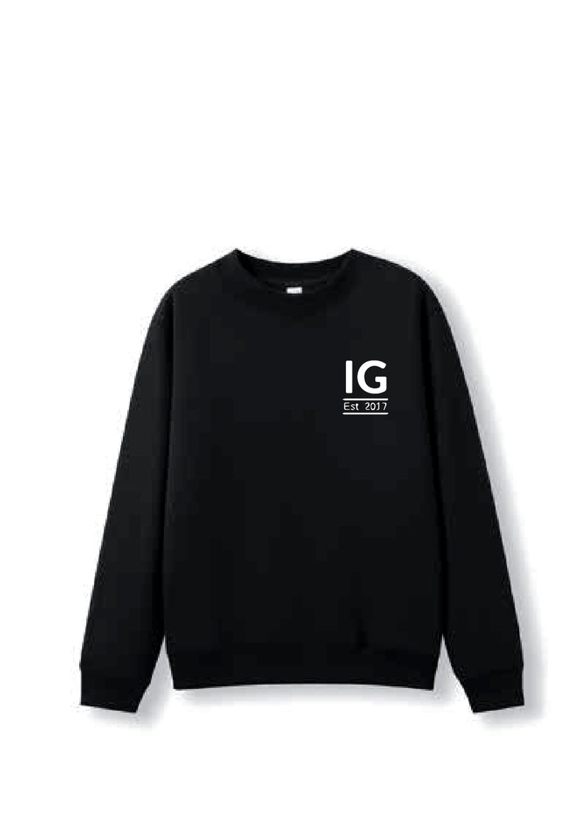 Invert Sports Centre Crew Neck Jumper- Black