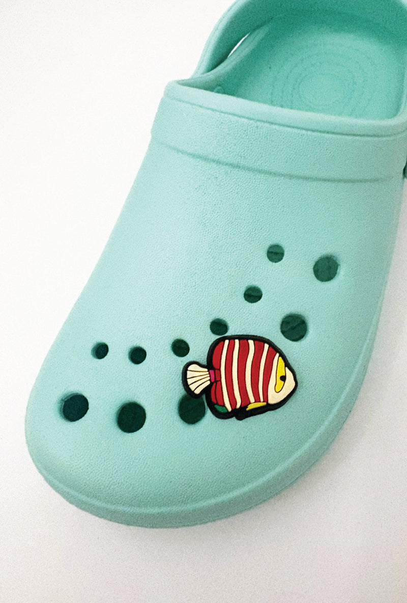 Red Stripe Fish-  Croc Jibbitz