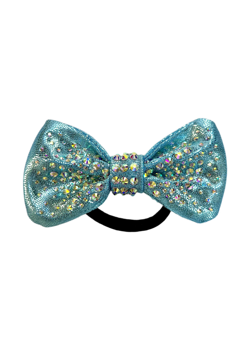 Baby Blue Mystique Crystal Hair Bow