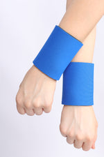 Royal/Sky Blue Reversible Neoprene Wristbands