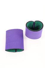 Purple/Green- Reversible Neoprene Wristbands