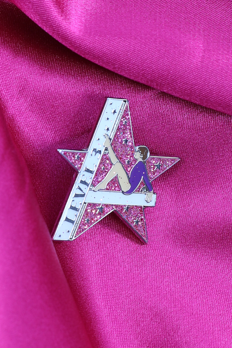 Pink Star Level Pin (choose level)