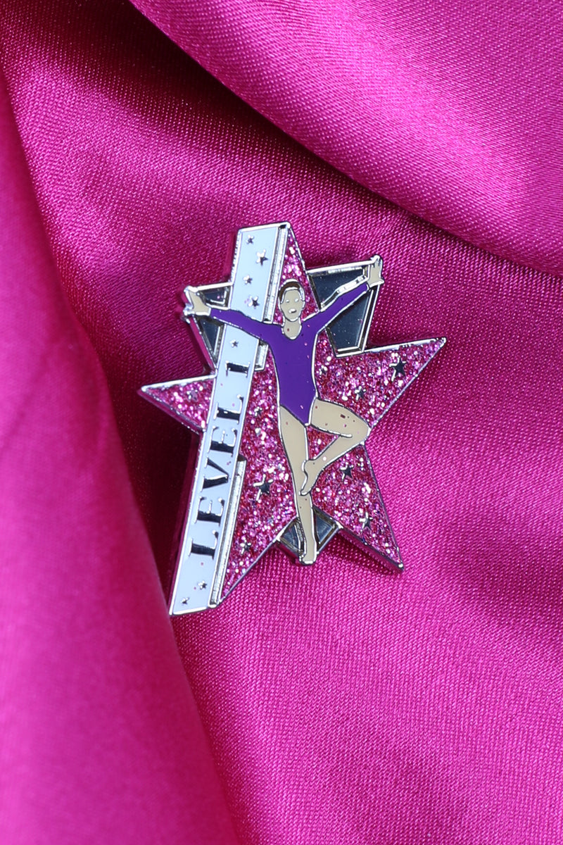 Pink Star Level Pin (choose level)