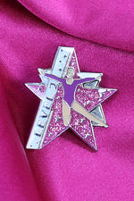 Pink Star Level Pin (choose level)