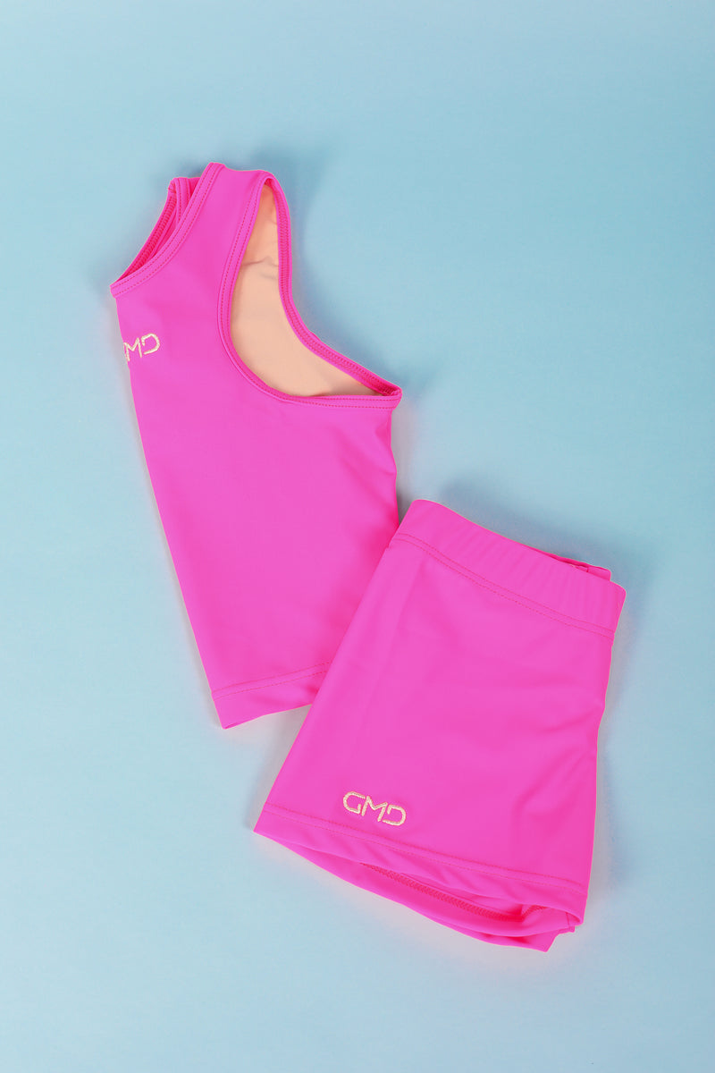 Hot Pink Lycra Crop Top