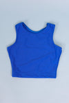 Royal Blue Lycra Crop Top