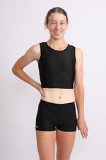 Black Lycra Crop Top