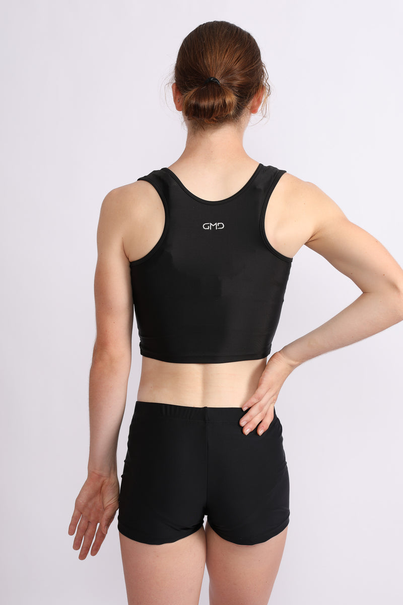 Black Lycra Crop Top