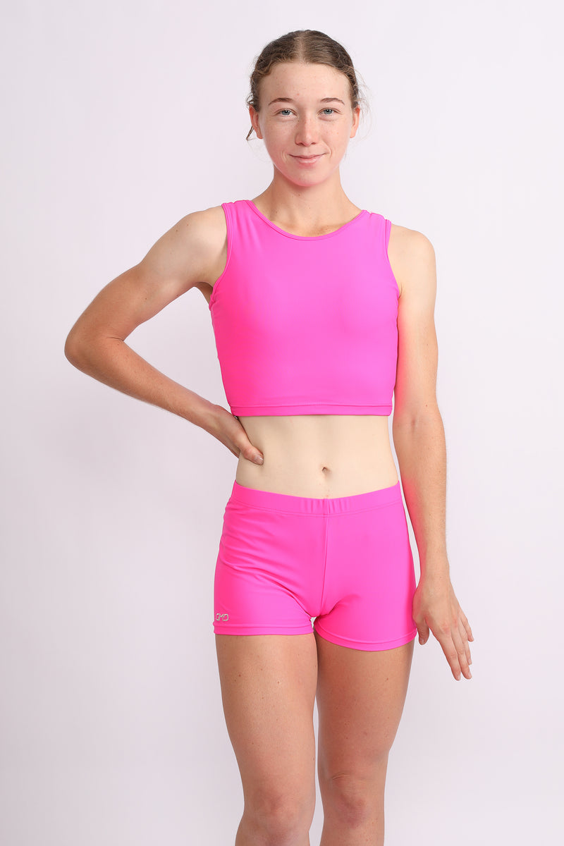 Hot Pink Lycra Crop Top – GMD Activewear Australia
