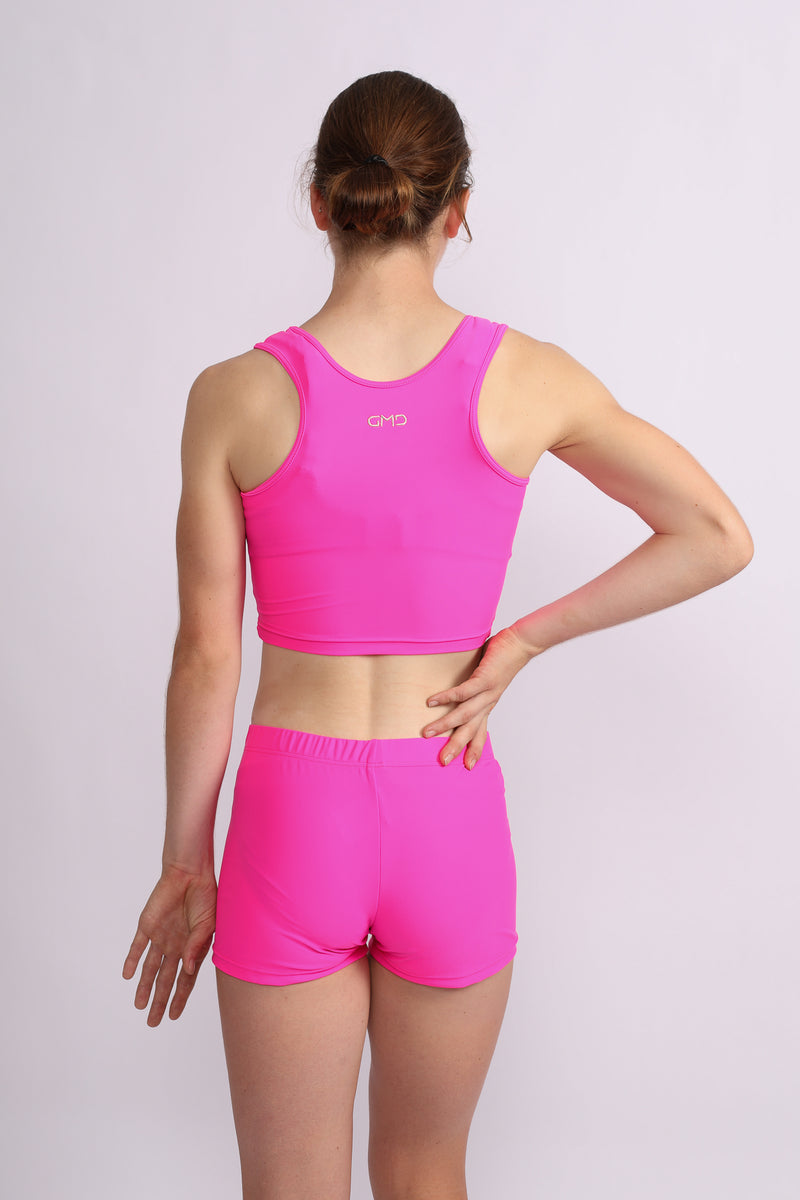 Hot Pink Lycra Crop Top