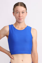 Royal Blue Lycra Crop Top