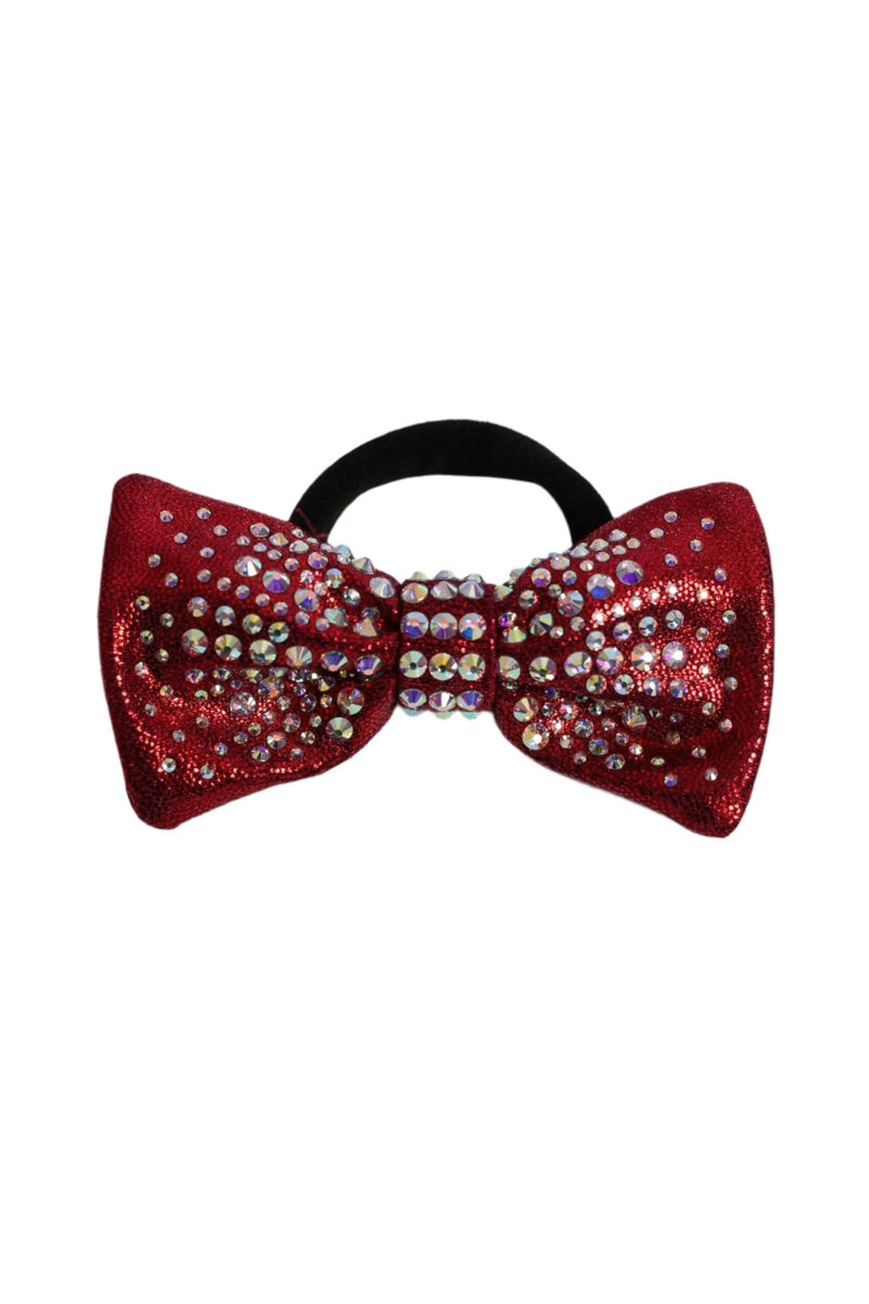 Burgundy Mystique Crystal Hair Bow