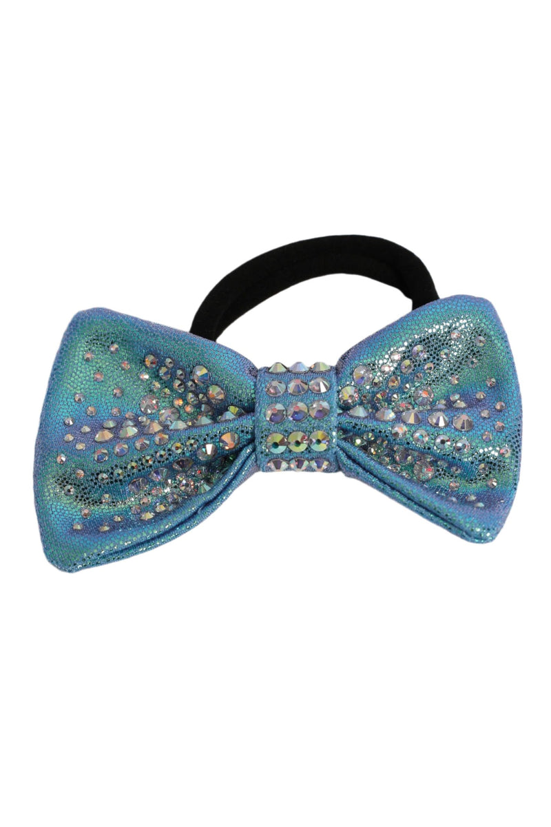 Periwinkle Mystique Crystal Hair Bow