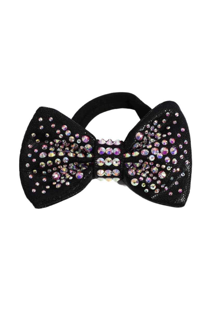 Black Mystique Crystal Hair Bow