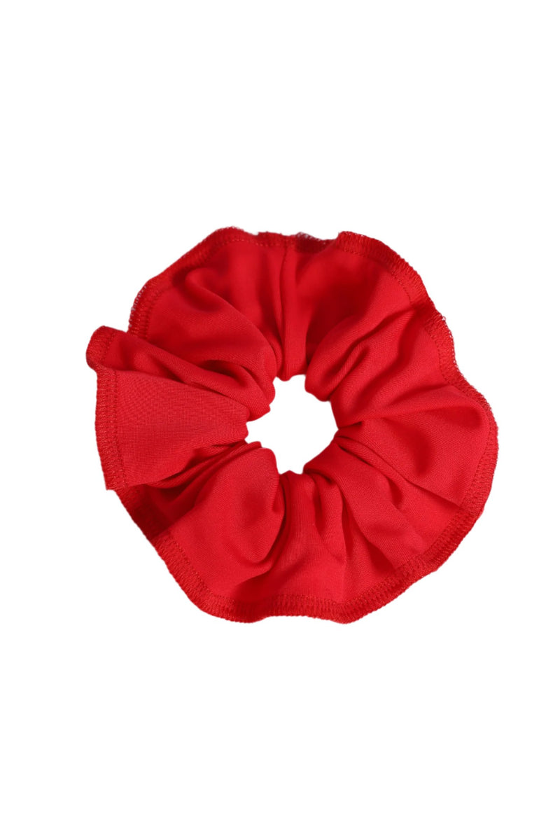 Red Lycra Scrunchie