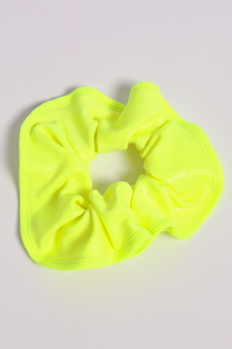 Neon Yellow Mystique Scrunchie