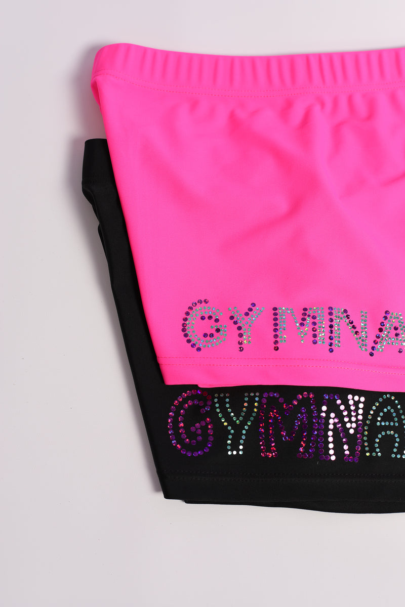 Gymnast Sequin Hot Pink Shorts