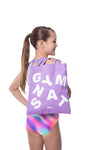 Purple Gymnastics Tote Bag